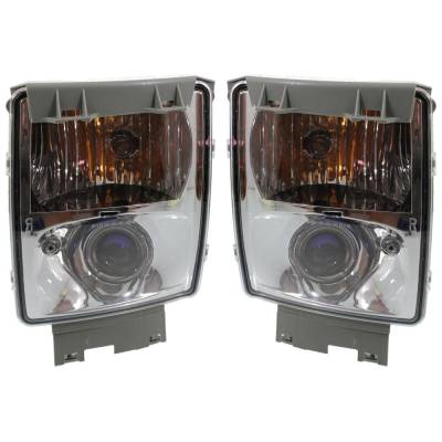 Rareelectrical - New Pair Of Daytime Running Lights Compatible With Cadillac Sts 2005 2006 2007 2008 2009 2010 2011 - Image 1