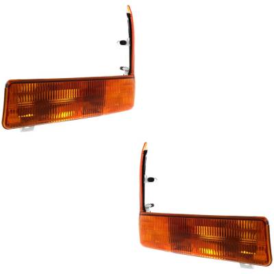 Rareelectrical - Halogen Parking Light Assembly Right Left Pair Compatible With 1999-2001 Ford F-450 F-550 Super Duty - Image 3