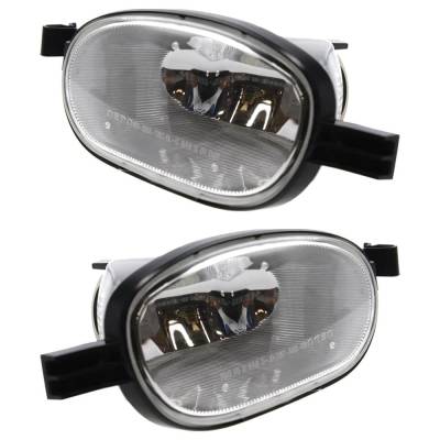 Halogen Cornering Light Lens Right Left Pair Compatible With 2002-2009 Gmc Envoy Slt Envoy Xl Slt