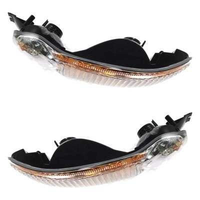 Rareelectrical - Halogen Turn Signal Parking Light Assembly Right Left Pair Compatible With 2000-2007 Gmc Sierra 1500 - Image 2