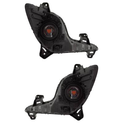 Rareelectrical - New Pair Of Daytime Running Lights Compatible With Hyundai Sonata 2.4L 2011 2012 2013 2014 2015 By - Image 2
