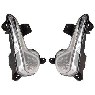 Rareelectrical - New Pair Of Daytime Running Lights Compatible With Hyundai Sonata 2.4L 2011 2012 2013 2014 2015 By - Image 4