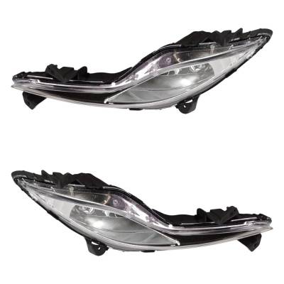 Rareelectrical - New Pair Of Daytime Running Lights Compatible With Hyundai Sonata 2.4L 2011 2012 2013 2014 2015 By - Image 5