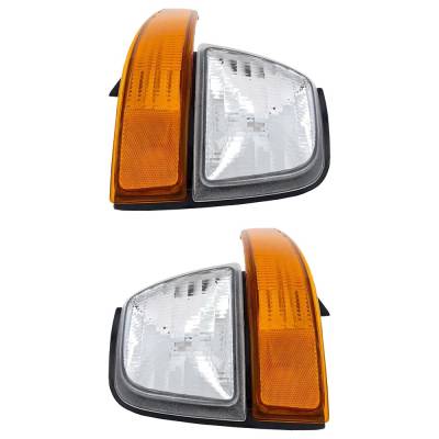 Rareelectrical - Halogen Parking Light Assembly Right Left Pair Compatible With 1998-2000 Ford Ranger Xlt 4.0L Splash - Image 6