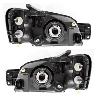 Rareelectrical - New Pair Of Halogen Headlights Compatible With Subaru Baja Sport Crew Cab Pickup 2.5L 2003 2004 2005 - Image 2