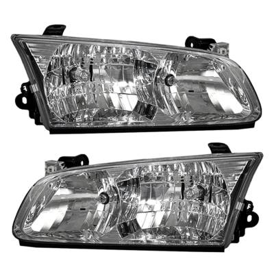 Rareelectrical - New Pair Of Halogen Headlights Compatible With Toyota Camry Ce Sedan 2.2L 2000 2001 By Part Number - Image 1