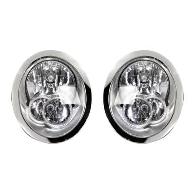 New Halogen Headlight Compatible With Mini Cooper S Base Convertible 2005-2008 By Part Number