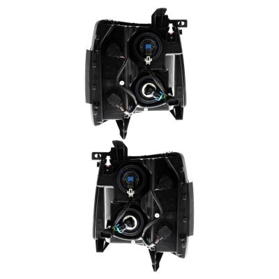 Rareelectrical - New Pair Of Headlight Compatible With Chevrolet Silverado 1500 2500 3500 2007-2009 By Part Number - Image 2