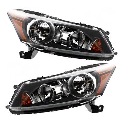 New Pair Of Headlight Compatible With Honda Accord Se Sedan 2011-2012 By Part Number 33100-Ta0-A01