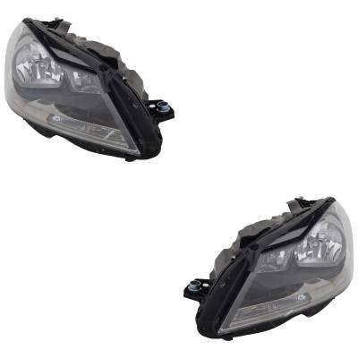 Rareelectrical - New Pair Of Headlights Compatible With Mercedes-Benz C350 Base Coupe 2012 2013 2014 2015 By Part - Image 3