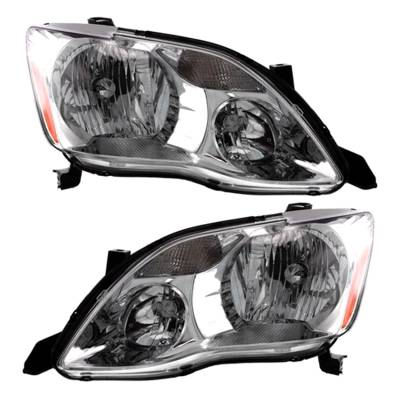 New Pair Of Headlight Compatible With Toyota Tundra Sr5 Crew Cab Pickup 2005-2006 By Part Number