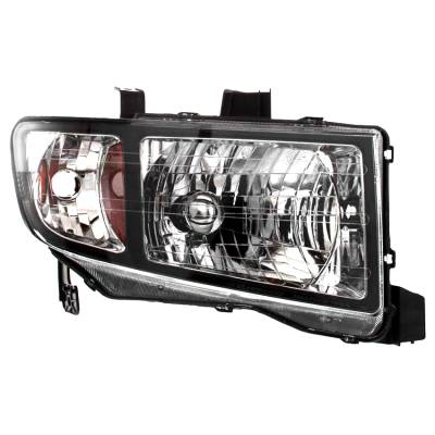 New Pair Of Halogen Headlight Compatible With Honda Ridgeline Rt Crew Cab Pickup 2006-2008 By Part