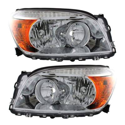 New Pair Of Headlight Compatible With Toyota Rav4 Limited Base Sport 2006-2008 By Part Number