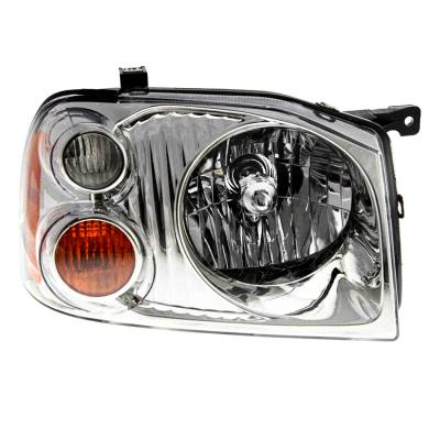 Right Passenger Headlight Assembly Compatible With 2002-2003 Nissan Frontier Base Extended Cab 2.4L