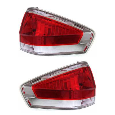 Rareelectrical - New Pair Of Halogen Tail Lights Compatible With Ford Focus S Sedan 4 Door 2.0L 2009 2010 2011 Part - Image 3