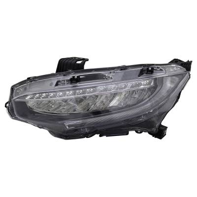 Rareelectrical - New Left Side Headlights Compatible With Honda Civic Touring Sedan 2019 2021 By Part Numbers - Image 4