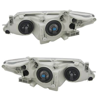 Rareelectrical - New Pair Of Halogen Headlights Compatible With Toyota Camry Xle Sedan 4 Door 2012 2013 2014 By Part - Image 2