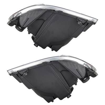 Rareelectrical - New Pair Of Halogen Headlights Compatible With Dodge Grand Caravan Se Mini Passenger Van 4 Door 3.3L - Image 5