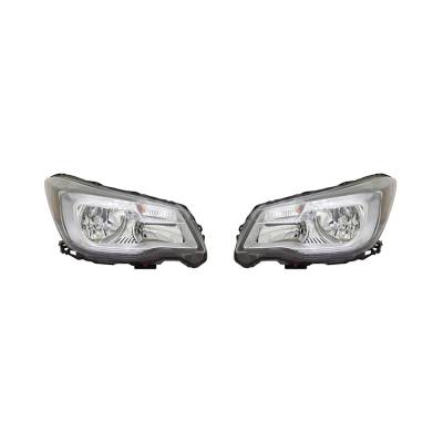Rareelectrical - New Headlight Pair Fits Subaru Forester Turbo 2017-2018 Su2503158 84001-Sg290 - Image 1