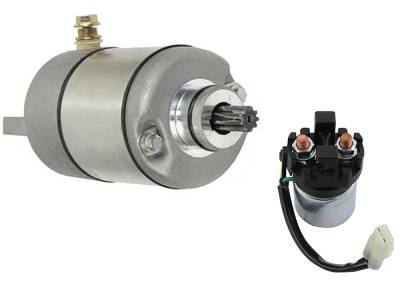 12V Starter And Solenoid Relay Kit Compatible With Honda Trx200 Trx200d Fourtrax 199Cc Atv 1990-1997