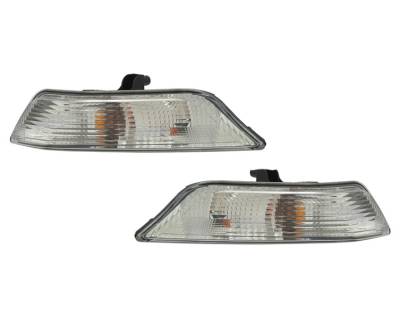 New Pair Of Front Turn Signals Compatible With Ford Mustang 2015 Fr3z 13201 A Fr3z-13200-A