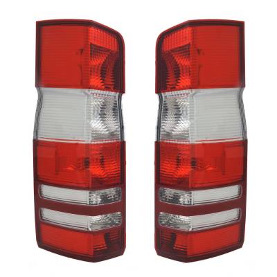 New Pair Of Tail Lights Compatible With Mercedes Benz Sprinter 2500 2010 2011 2012 2013 2014 By Part