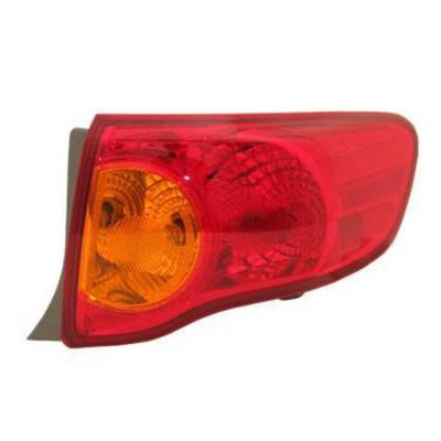 Right Passenger Side Outer Tail Light Compatible With Toyota Corolla 1.8L 2Zr-Fe 2.4L 2Az-Fe 2009