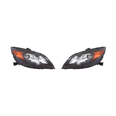 New Pair Of Headlights Fits Honda Civic Coupe 2014-2015 33100-Ts8-A51 Ho2502163