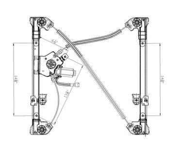 New Front Left Window Regulator Compatible With 04-05 Ford F-Series Fo1350160 741-430 6653979