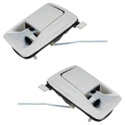 Rareelectrical - Set Of 2 Rear Exterior Door Handle Compatible With 1999-2016 Ford E-450 Ford E-350 F-550 F-450 F-250 - Image 3
