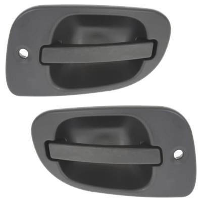 Front Driver And Passenger Side Exterior Door Handle Compatible With 2008-2012 Freightliner Cascadia