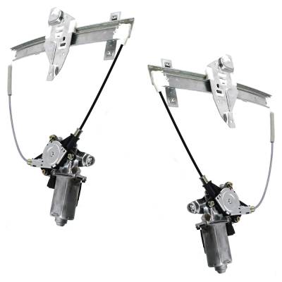 Rareelectrical - New Rear Left And Rear Right Window Regulator Compatible With Chevrolet Impala Base 6 Cyl 3.4L Monte - Image 2