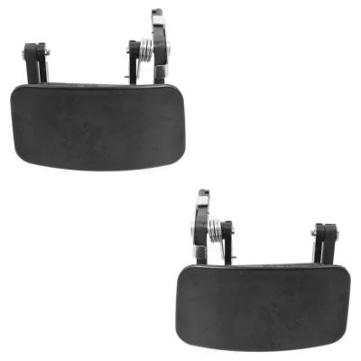 Set Of 2 Rear Exterior Door Handle Compatible With 1999-2002 Nissan Quest Mercury Villager Primed