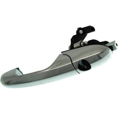 Rareelectrical - Front Left (Driver Side) Exterior Door Handle Compatible With 1957-2019 Fiat 500 Chrome With Key - Image 2