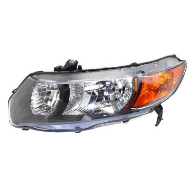 New Left Driver Headlight Assembly Compatible With 2006-2009 Honda Civic Coupe Dx Lx Ex-L 1.8L I4