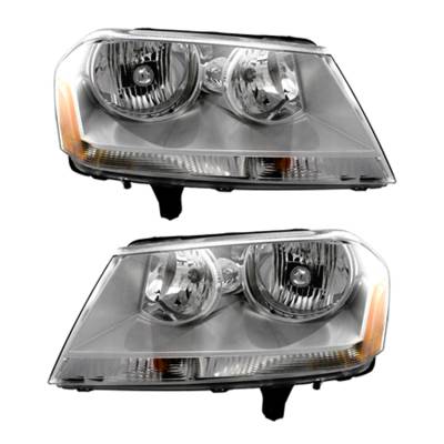 New Pair Of Headlight Compatible With Dodge Avenger Se Sedan 2011-2014 By Part Number 5116342Ad