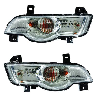 Halogen Parking Light Assembly Right Left Pair Compatible With 2009-2012 Chevrolet Traverse Lt 3.6L