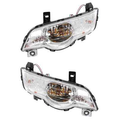Rareelectrical - Halogen Parking Light Assembly Right Left Pair Compatible With 2009-2012 Chevrolet Traverse Lt 3.6L - Image 2
