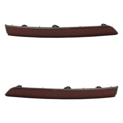RAREELECTRICAL - Reflector Assembly Right Left Pair Inner Compatible With 2018-2024 Volkswagen Tiguan Sel R-Line - Image 1