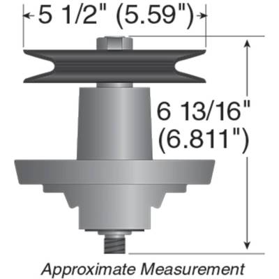 Rareelectrical - Deck Spindle Assembly Compatible With Mtd Troy Bilt Yard Machines 42-Inch Zt-17 Zt-42 618-0427 - Image 2
