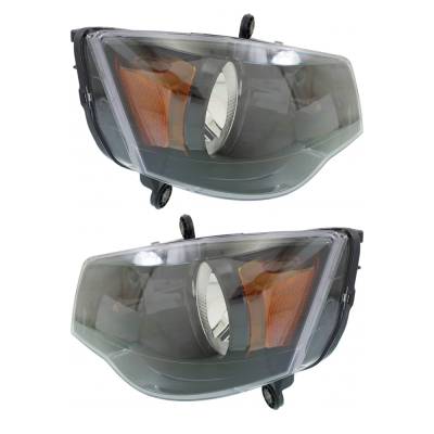 Rareelectrical - New Pair Of Halogen Headlights Compatible With Dodge Grand Caravan Gt Mini Passenger Van 4 Door 3.6L - Image 4