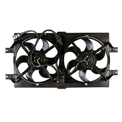 Rareelectrical - New Dual Radiator Cooling Fan Assembly Compatible With 1999-2004 Chrysler 300M 3.5L V6 1998-2004 - Image 2