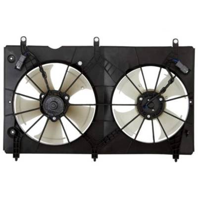Rareelectrical - New Radiator Condenser Fan Assembly Compatible With 2003-2007 Honda Accord 2.4L I4 Dohc 7Th Gen Cm5 - Image 2