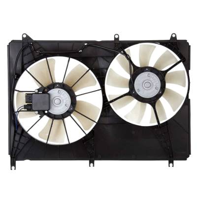 Rareelectrical - New Radiator Condenser Fan Assembly Compatible With 2004-2008 2010-2011 Mitsubishi Endeavor 3.8L V6 - Image 2