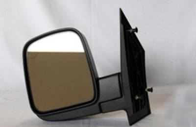 New Left Driver Side Manual Non-Heated Non-Power Door Mirror Compatible With 2003-2014 Chevrolet
