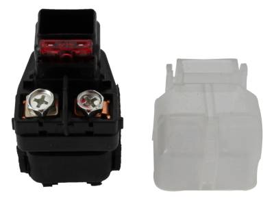 New Starter Solenoid Relay Assembly 12V 10A Fuse 4-Terminal Compatible With 2001-2007 Suzuki Dr-Z250