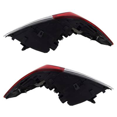 Rareelectrical - New Outer Pair Of Led Tail Lights Compatible With Honda Civic Lx Sedan 4 Door 2.0L 2022 By Part - Image 3