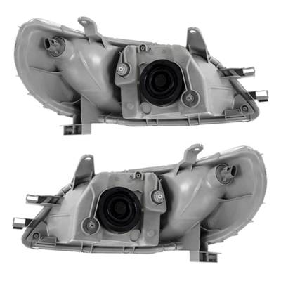 Rareelectrical - New Pair Of Halogen Headlights Compatible With Toyota Echo Base Sedan 2 Door 1.5L 2000 2001 2002 By - Image 2