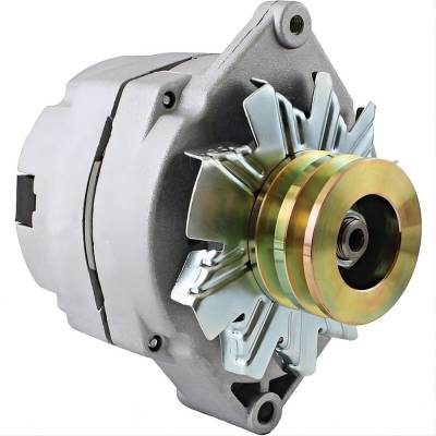 Rareelectrical - 24V Delco Type Tractor Replacement Alternator 1-Wire Double Pulley - Image 1