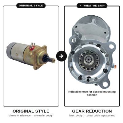 Rareelectrical - New Cav Ca45 Series 12V Dd Starter Motor 13-Tooth Compatible With Perkins 4.236 4-Cyl 6.354 6-Cyl - Image 2